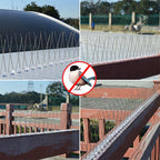 Stainless Steel Squirrel Spikes | Humane, Weather-Resistant Deterrent for Birds and Squirrels, Easy Installation