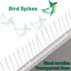 Stainless Steel Squirrel Spikes | Humane, Weather-Resistant Deterrent for Birds and Squirrels, Easy Installation