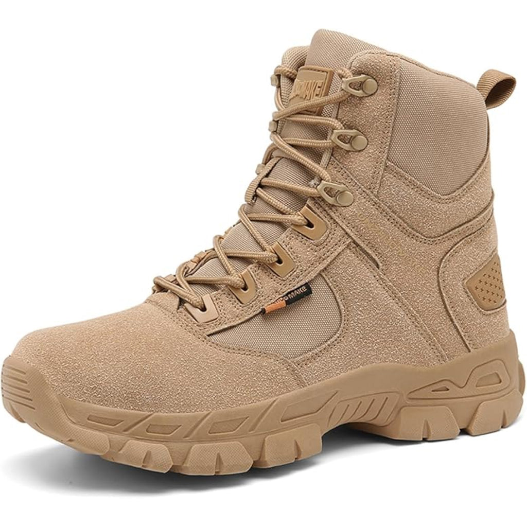 Men’s Tactical Boots – Lightweight Military Boots – Waterproof Winter Footwear – Motorcycle & Work Safety Shoes