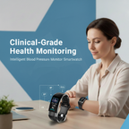 Intelligent Blood Pressure Monitor Smartwatch | EKG, Heart Rate & Sleep Tracker for Women, Waterproof & Comfortable