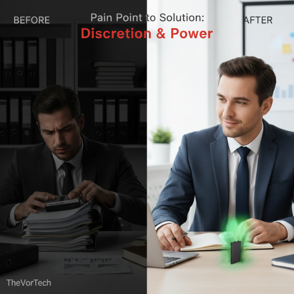 Voice Activated Mini Voice Recorder - Portable Digital Audio Recorder for Meetings, Lectures, and Interviews