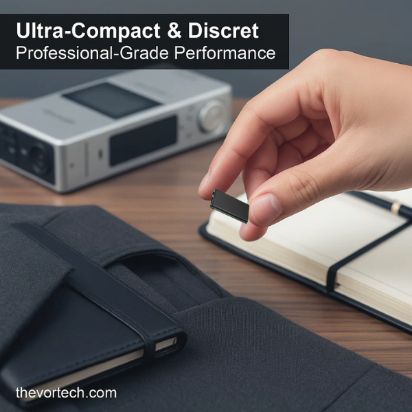 Voice Activated Mini Voice Recorder - Portable Digital Audio Recorder for Meetings, Lectures, and Interviews