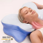 Orthopedic Memory Foam Pillow for Neck & Shoulder Pain | Ergonomic Butterfly Design for Back, Side & Stomach Sleepers