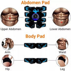 EMS Abs Stimulator | 10 Intensity Levels & 6 Modes for Full-Body Workouts at Home or On-the-Go