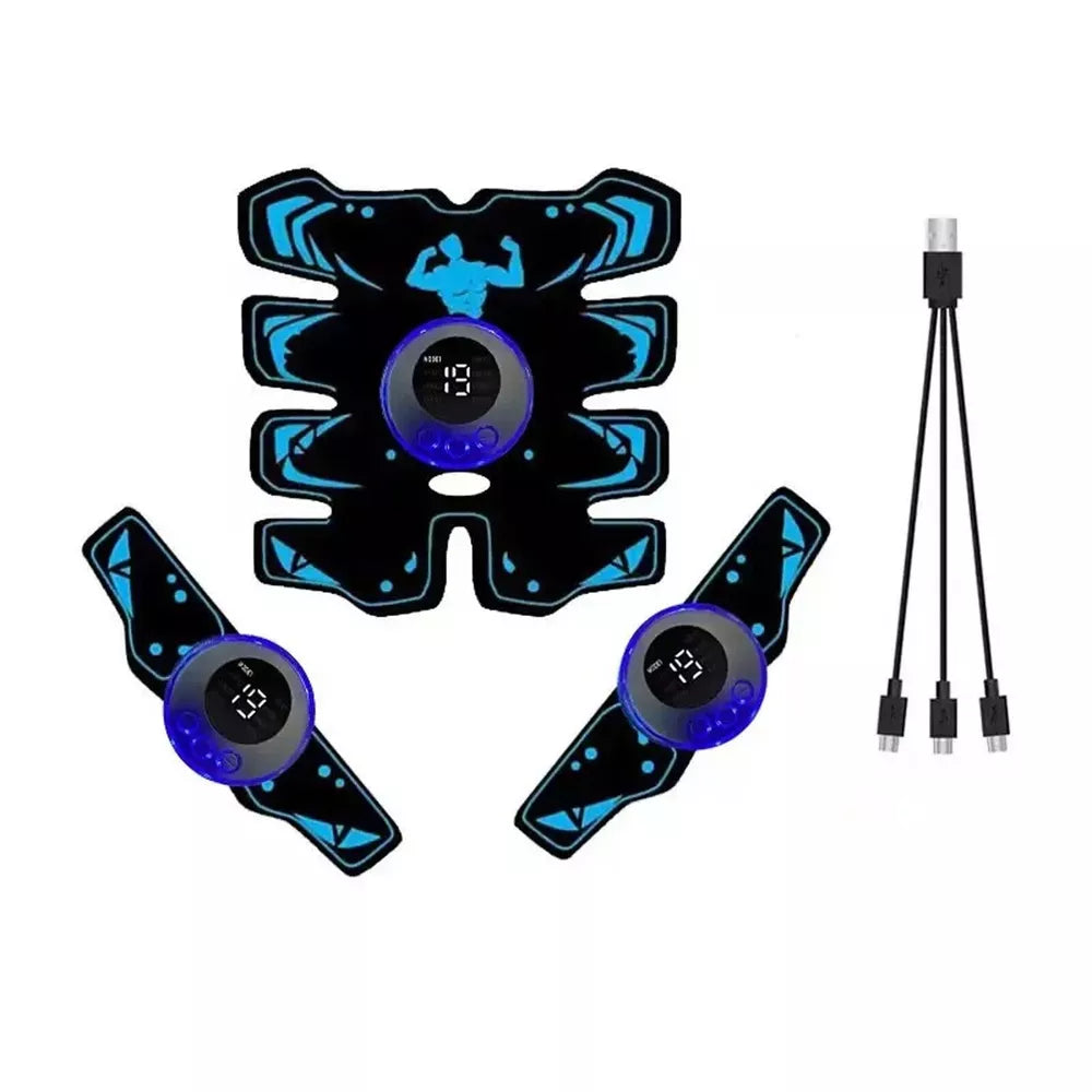 EMS Abs Stimulator | 10 Intensity Levels & 6 Modes for Full-Body Workouts at Home or On-the-Go