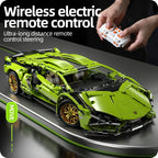 Racing Supercar Building Blocks | 1280-Piece Mechanical Speed Vehicle with Wireless Control for Kids & Adults
