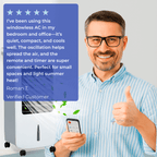Portable Windowless Air Conditioner with Remote Control - Energy Efficient Cooling for Home, Office, and Small Spaces