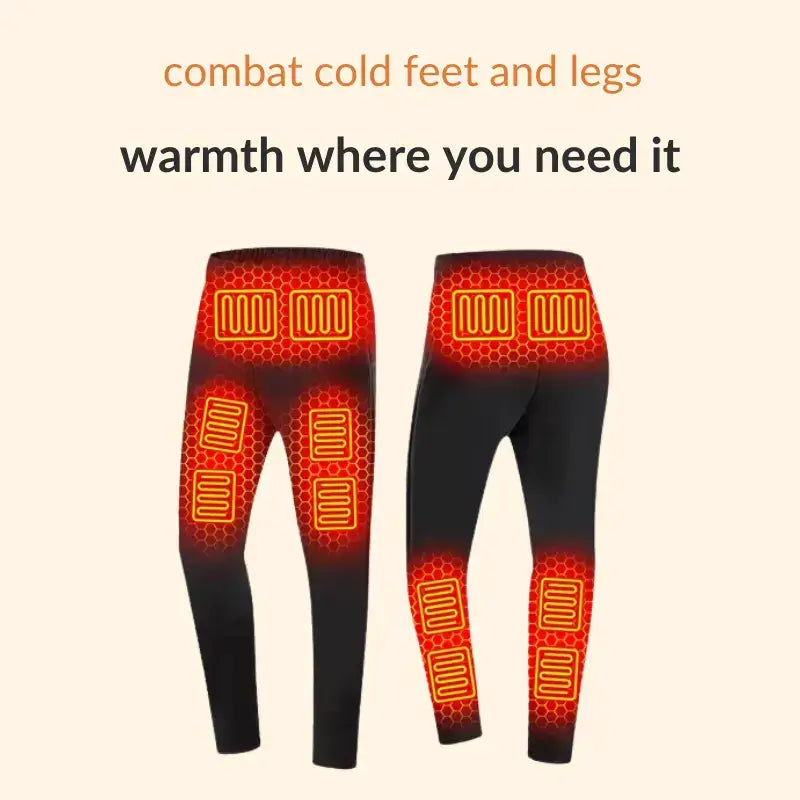 Heated Base Layer Pants | USB-Powered, Adjustable Heat & Comfortable for Men and Women in Cold Weather