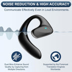Translator earpiece for seamless communication in multiple languages. Ideal for travel and business with real-time language translation.