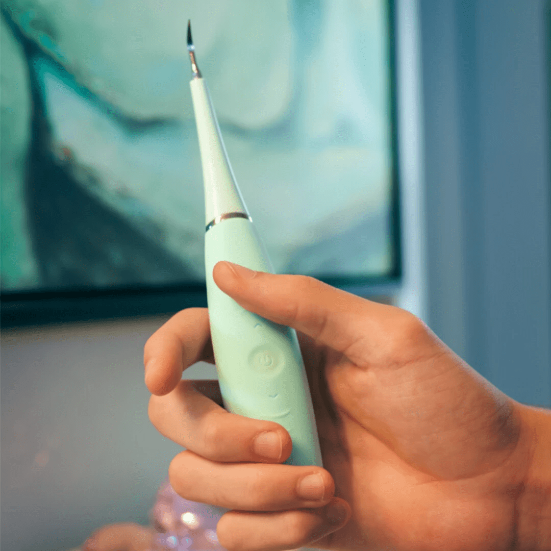 Ultrasonic Plaque Remover | High-Frequency Vibration, Waterproof & Portable for Home Dental Care