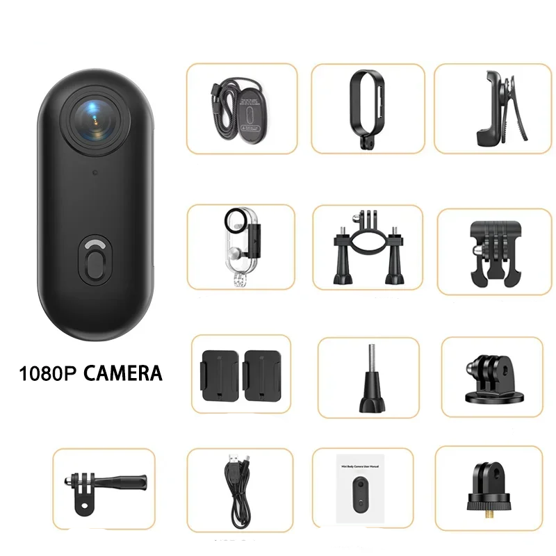 Ultra-Compact 4K WiFi Action Camera | Lightweight, Helmet-Friendly Design for Motorcyclists and Outdoor Adventurers