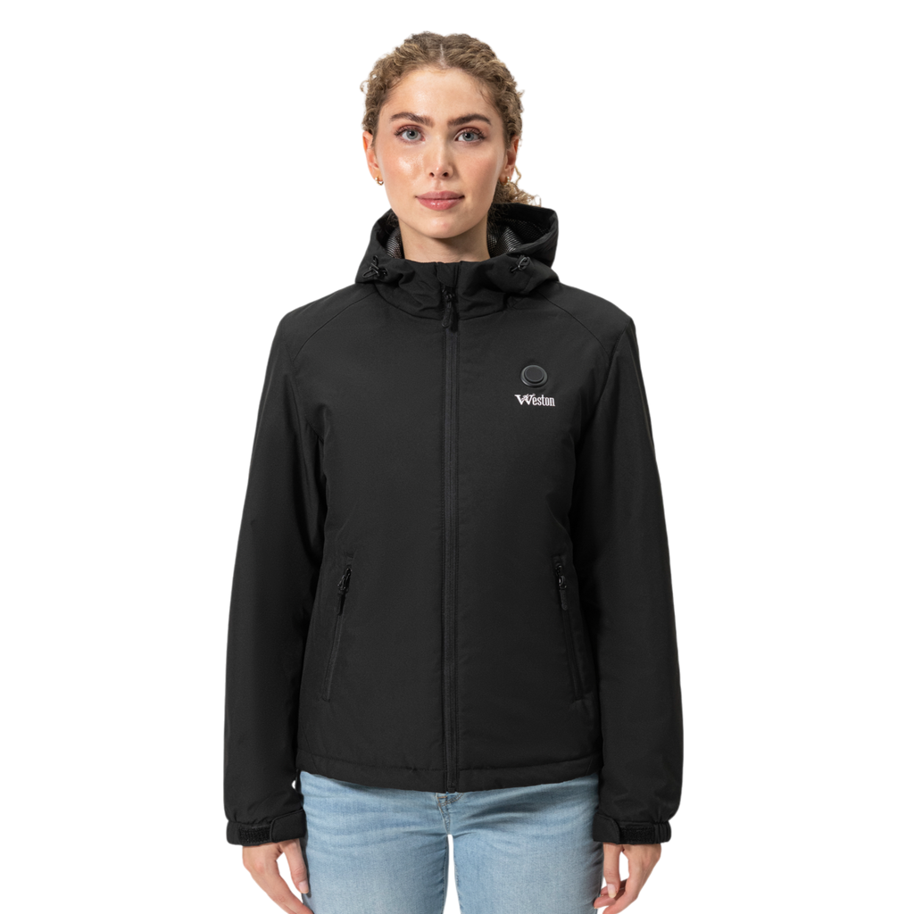 Women's Heated Jacket | 7.4V Rechargeable Battery, 3 Heat Settings & Soft Fleece for Outdoor Use