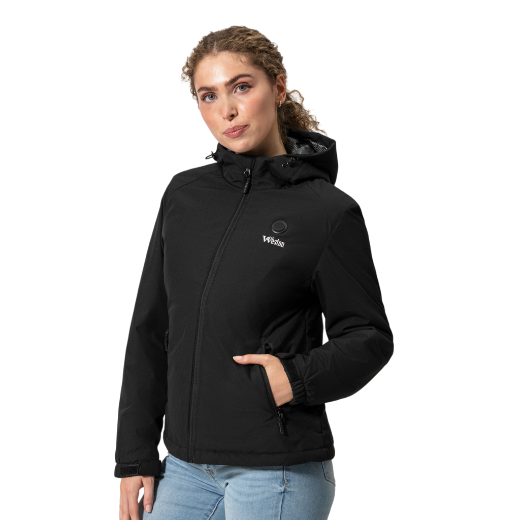 Women's Heated Jacket | 7.4V Rechargeable Battery, 3 Heat Settings & Soft Fleece for Outdoor Use