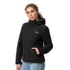 Women's Heated Jacket | 7.4V Rechargeable Battery, 3 Heat Settings & Soft Fleece for Outdoor Use