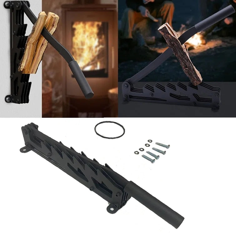 Firewood Kindling Splitter - Wall Mounted Log Splitter Tool for Efficient Kindling Preparation and Firewood Management