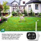 Wireless Dog Fence System -  Waterproof Training Collar | Keep Your Dog Safe with Smart Boundary Control