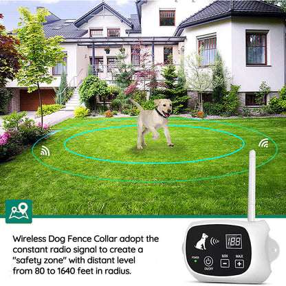 Wireless Dog Fence System -  Waterproof Training Collar | Keep Your Dog Safe with Smart Boundary Control