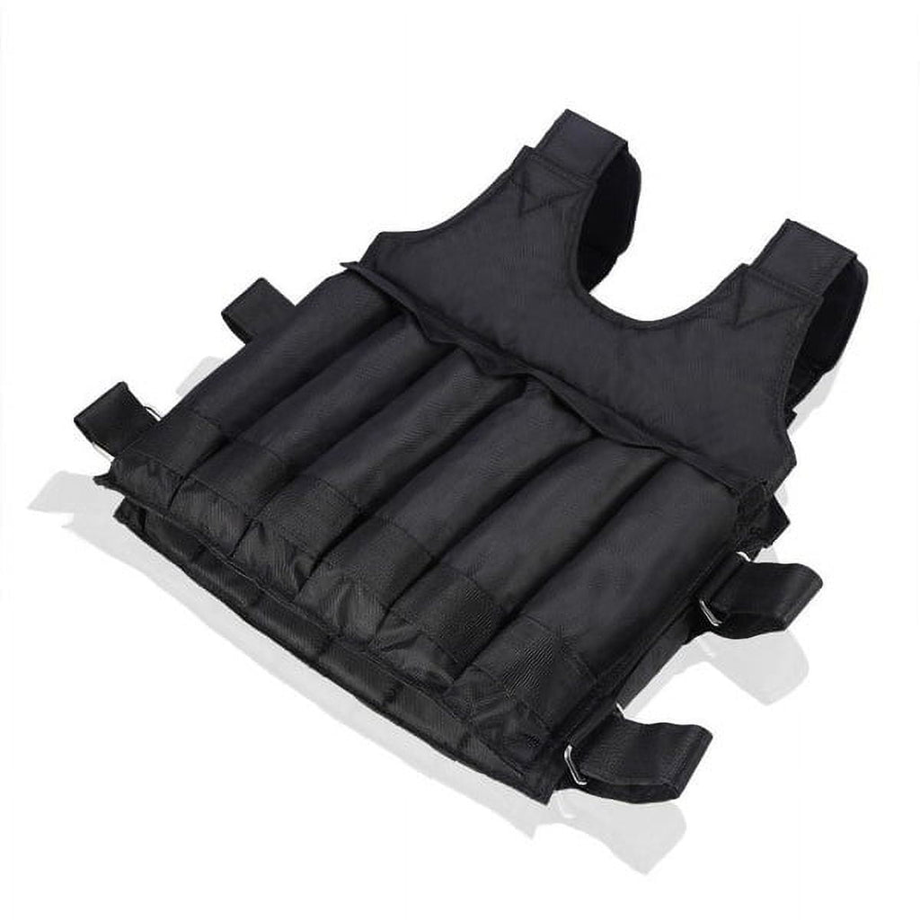Adjustable 110 Pound Weighted Vest for Strength Training, Fitness, and Weightlifting Workouts