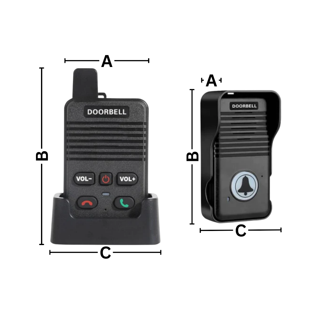 Advance Communication Intercom Doorbell | Waterproof, Hands-Free & Multi-Unit Compatible for Home and Office Use