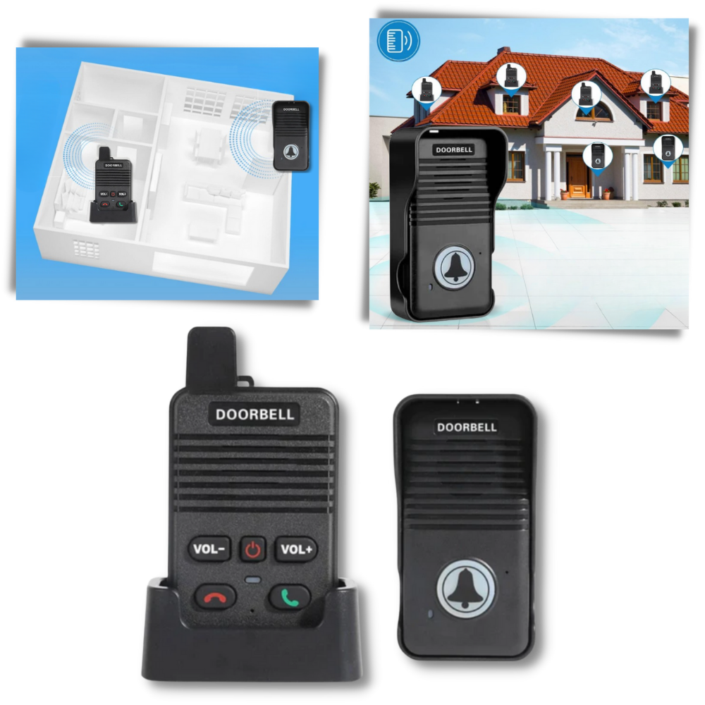 Advance Communication Intercom Doorbell | Waterproof, Hands-Free & Multi-Unit Compatible for Home and Office Use