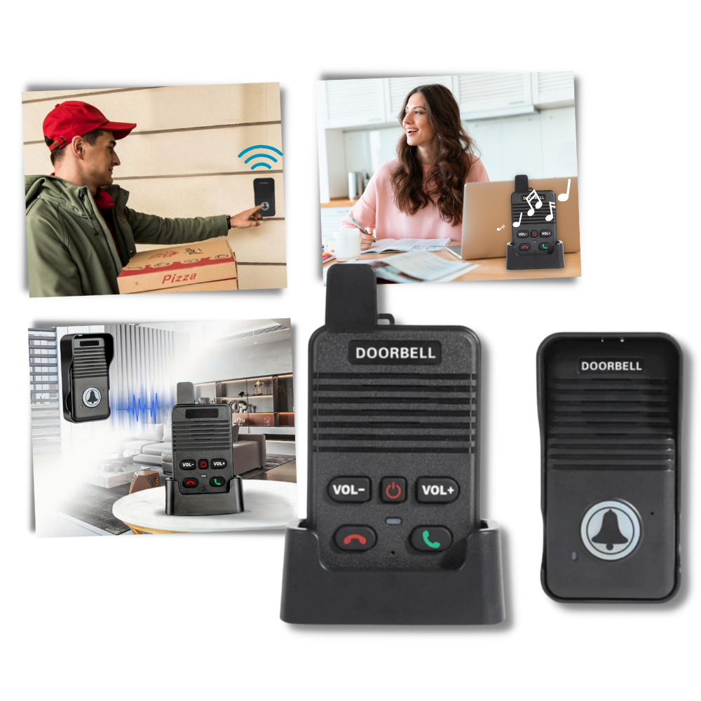 Advance Communication Intercom Doorbell | Waterproof, Hands-Free & Multi-Unit Compatible for Home and Office Use