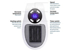 Portable Space Heater | Energy-Efficient Electric Heater with Remote Control