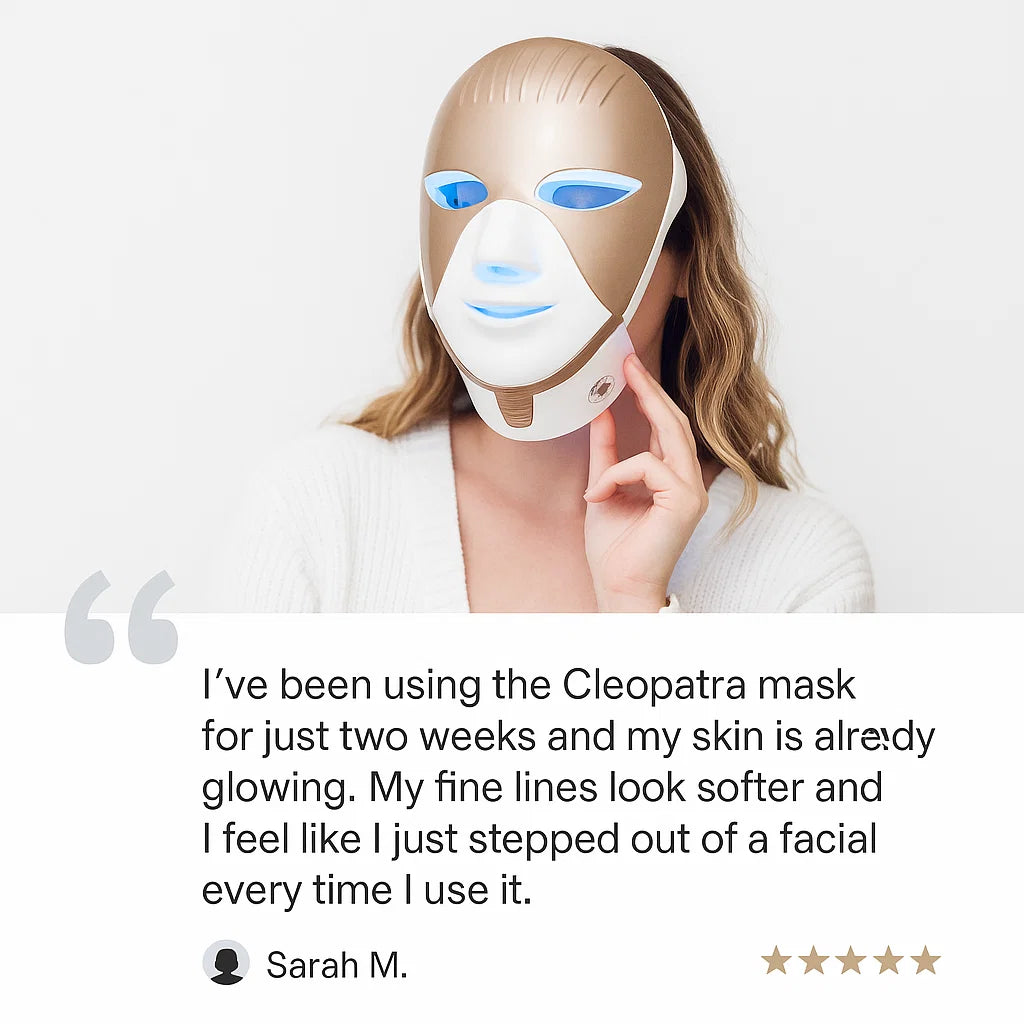 Cleopatra LED Mask | Advanced Glow Therapy Skin Care Beauty Device for Radiant Complexion