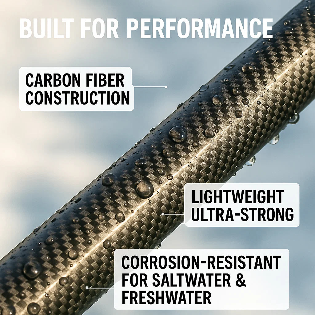 Carbon Fiber Telescopic Fishing Rod and Reel Combo - Lightweight Saltwater & Freshwater Fishing Gear for Anglers