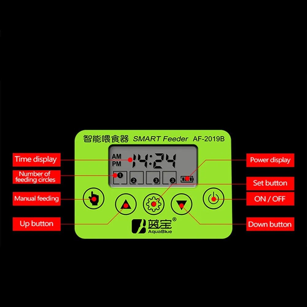 Automatic Fish Feeder | LCD Timer, Moisture-Resistant & Customizable Feeding for Aquatic Pets