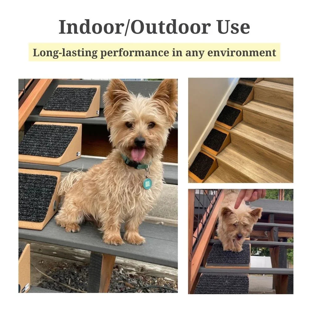 Modular Pet Ramp for Stairs | Non-Slip, Eco-Friendly Design & Ideal for Small Dogs, Cats, Seniors & Indoor/Outdoor Use