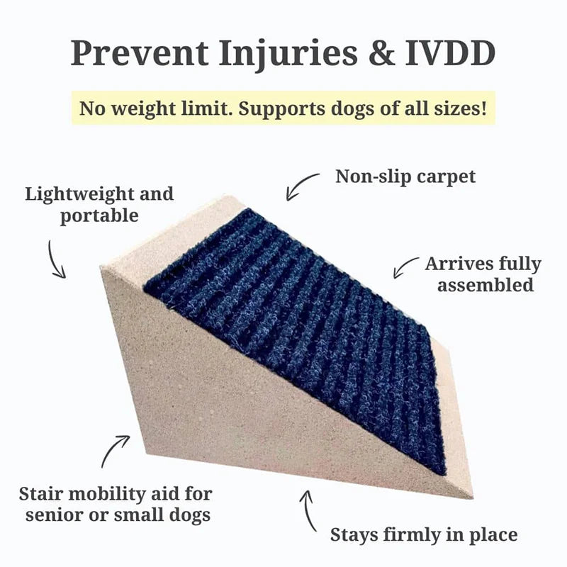 Modular Pet Ramp for Stairs | Non-Slip, Eco-Friendly Design & Ideal for Small Dogs, Cats, Seniors & Indoor/Outdoor Use