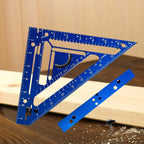 Innovative Rafter Square Tool | Durable Aerospace Aluminum, Smart Bubble Level & Fast Repetitive Markings for Carpenters and Metal Workers