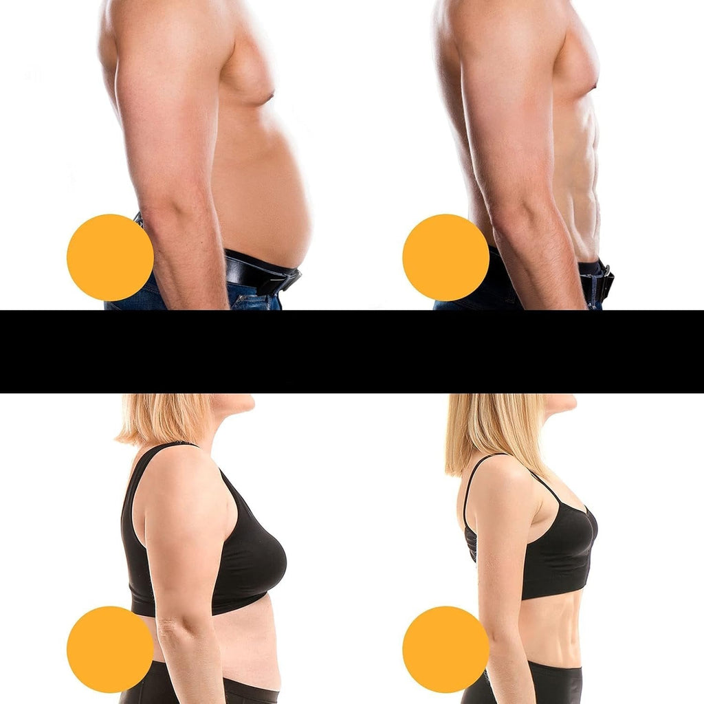 Belly Fat Reduction Massage Belt | EMS Muscle Stimulation & Vibration Therapy for Home Use and Busy Professionals
