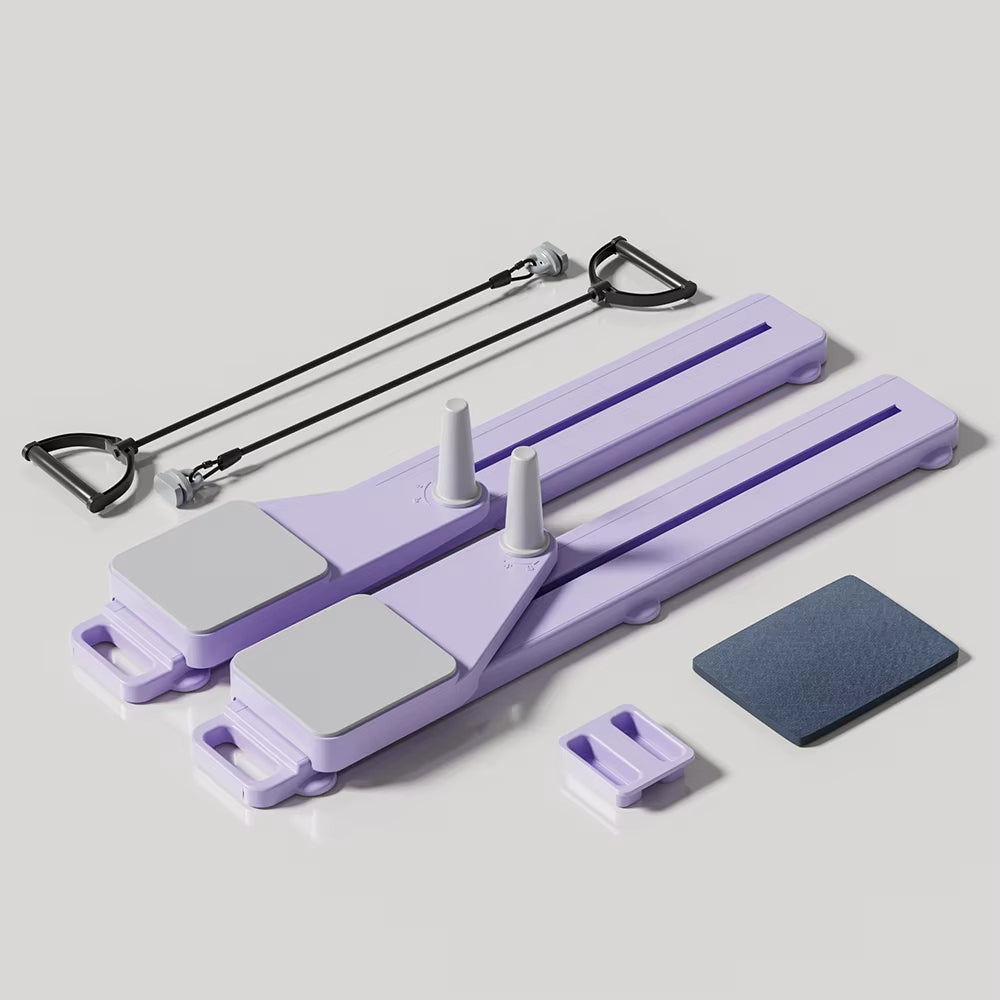 2-in-1 Ab & Ski Board | Core Sculpting, Resistance Bands & Compact Design for Home Gym Workouts