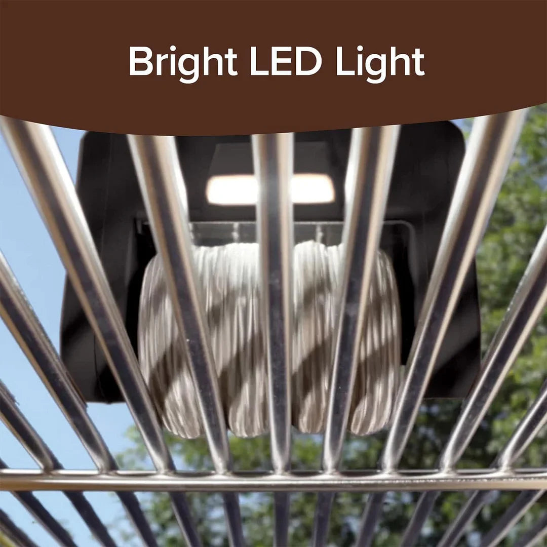 Cordless Electric Grill Cleaner | Bristle-Free, LED Spotlight & Fast 350 RPM Cleaning for Effortless Grill Maintenance
