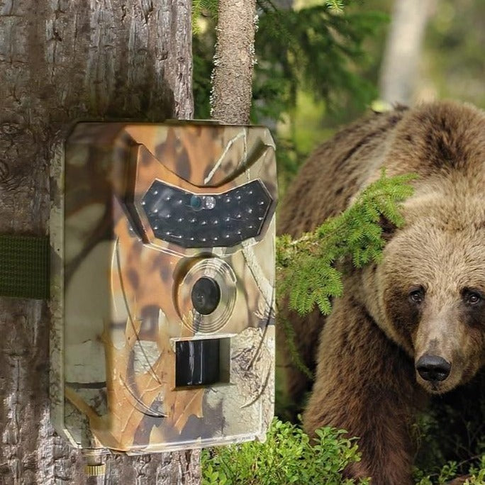 Outdoor Mini Hunting Trail Camera - 12MP HD with AI Tracking & Infrared Night Vision