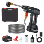 Portable Cordless Pressure Washer | 520 PSI High-Pressure, 6-in-1 Nozzle for Car & Home Cleaning