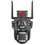 Dual Lens Outdoor Waterproof Wireless HD Security Camera with Night Vision for Home Surveillance