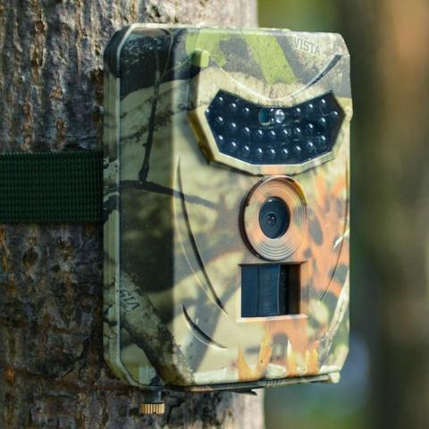 Outdoor Mini Hunting Trail Camera - 12MP HD with AI Tracking & Infrared Night Vision