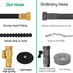 Expandable Garden Water Hose 100FT - Lightweight, Durable, Kink-Free Design for Easy Watering & Outdoor Use