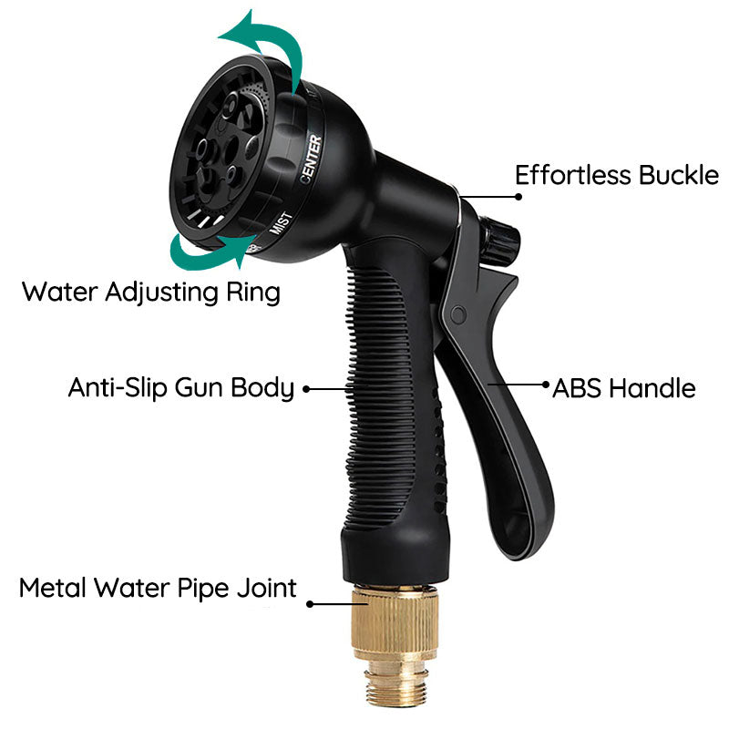 Expandable Garden Water Hose 100FT - Lightweight, Durable, Kink-Free Design for Easy Watering & Outdoor Use
