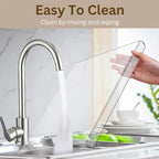 Clear Cutting Board with Counter Lip | Food-Grade Acrylic, Non-Slip & Ideal for Stylish Kitchen Prep and Serving