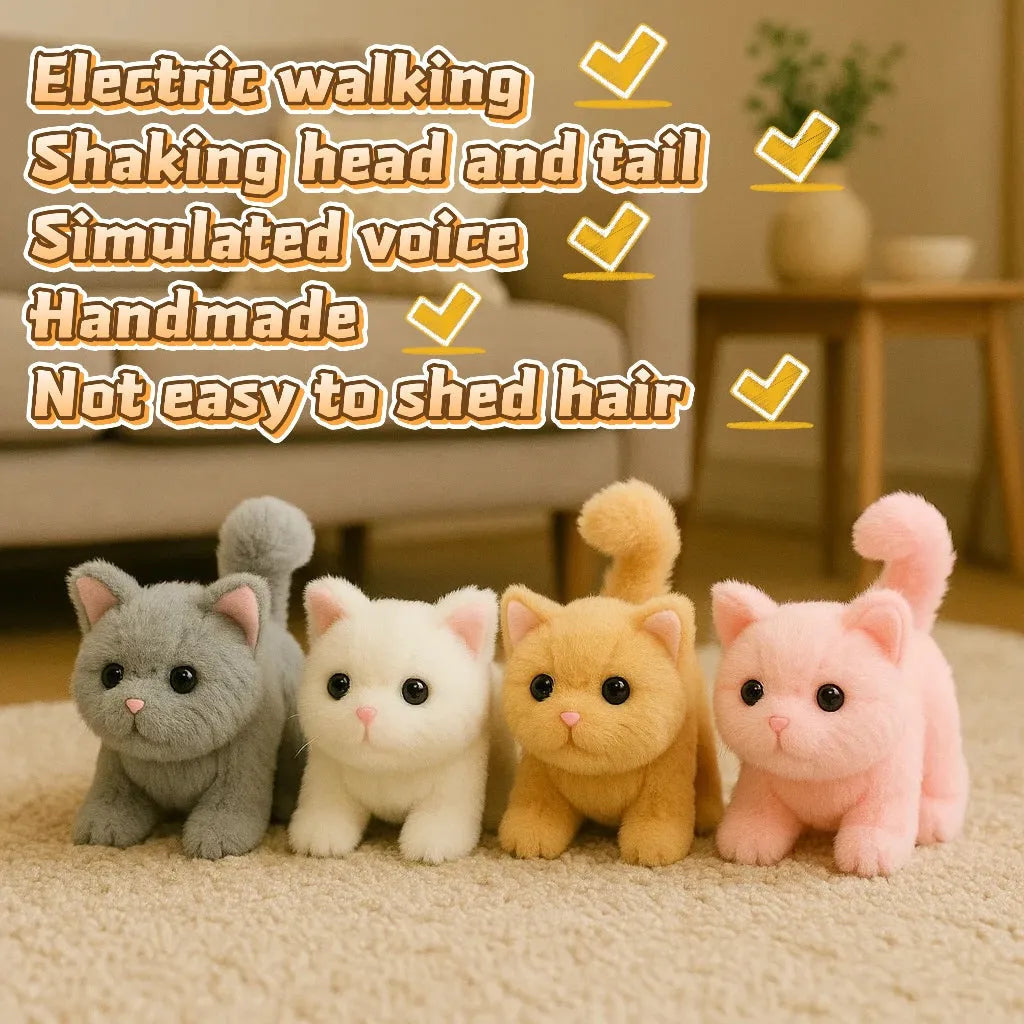 Interactive Realistic Kitten Toy | Lifelike Movement, Sounds & Emotional Play for Kids