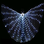LED Butterfly Wings Costume - Fluorescent Belly Dance Outfit for Carnival & Performance Events