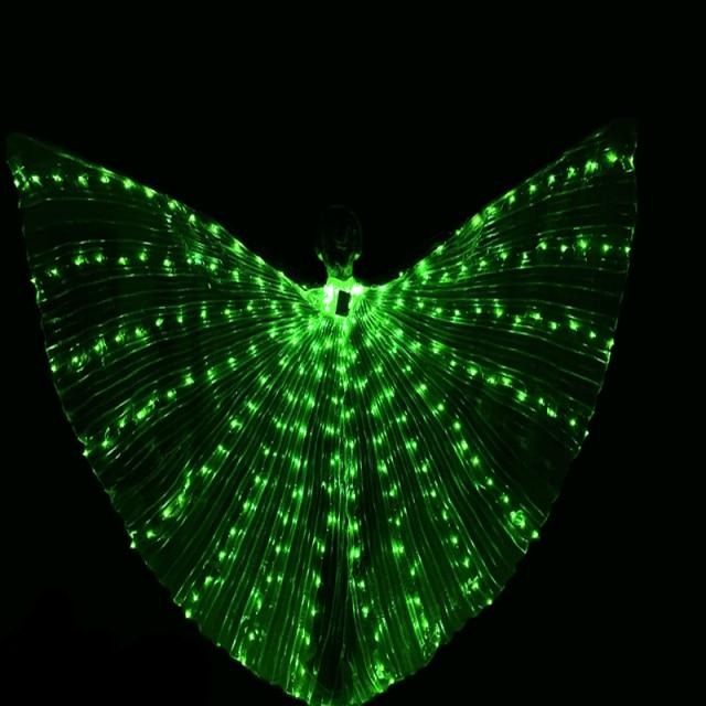 LED Butterfly Wings Costume - Fluorescent Belly Dance Outfit for Carnival & Performance Events