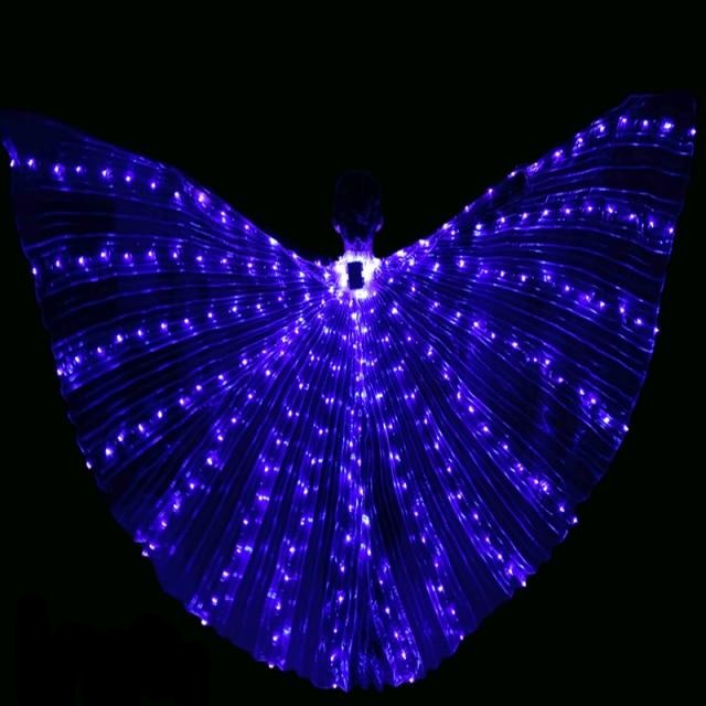 LED Butterfly Wings Costume - Fluorescent Belly Dance Outfit for Carnival & Performance Events