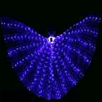 LED Butterfly Wings Costume - Fluorescent Belly Dance Outfit for Carnival & Performance Events