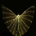 LED Butterfly Wings Costume - Fluorescent Belly Dance Outfit for Carnival & Performance Events