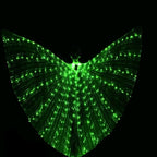 LED Butterfly Wings Costume - Fluorescent Belly Dance Outfit for Carnival & Performance Events