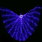LED Butterfly Wings Costume - Fluorescent Belly Dance Outfit for Carnival & Performance Events